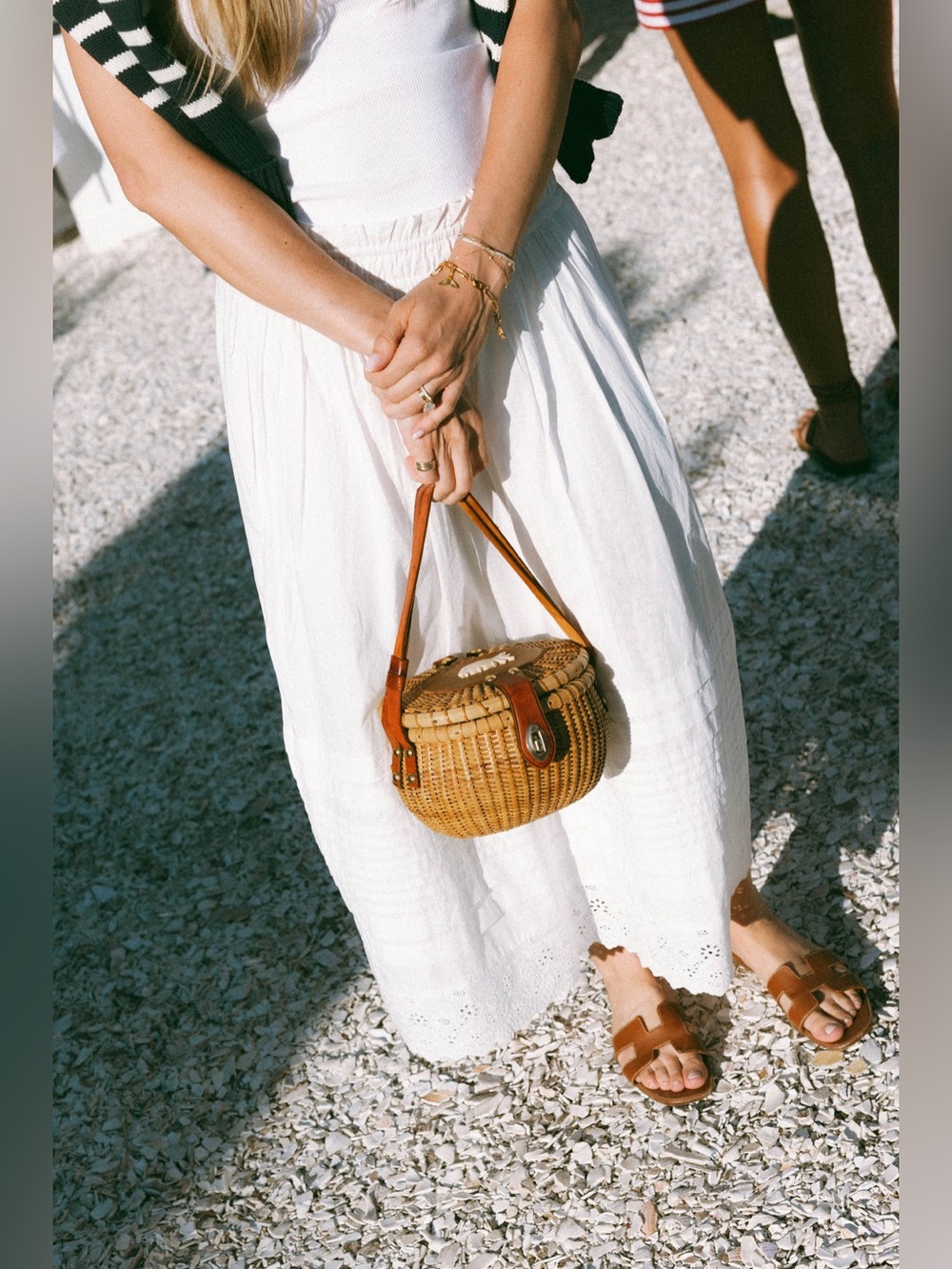 Marea White Lydia Skirt Shell Schiffli | S